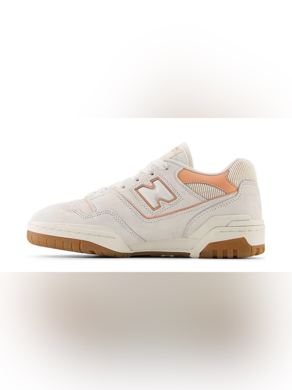 NWT New Balance 550 Sea Salt/Peach Nectar BBW550SI Women Low Top Suede Sz 10 🍑